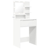 vidaXL Slaapkamer Toilet Tafels Wit 80 x 39,6 x 135 cm Bewerkt hout