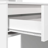 vidaXL Slaapkamer Toilet Tafels Wit 80 x 39,6 x 135 cm Bewerkt hout
