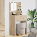 vidaXL Slaapkamer Toilet Tafels Wit 80 x 39,6 x 135 cm Bewerkt hout