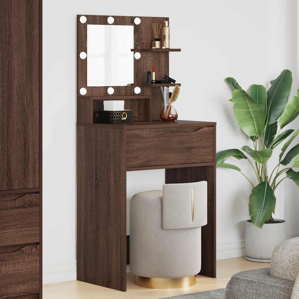 vidaXL Slaapkamer Toilet Tafels Wit 80 x 39,6 x 135 cm Bewerkt hout