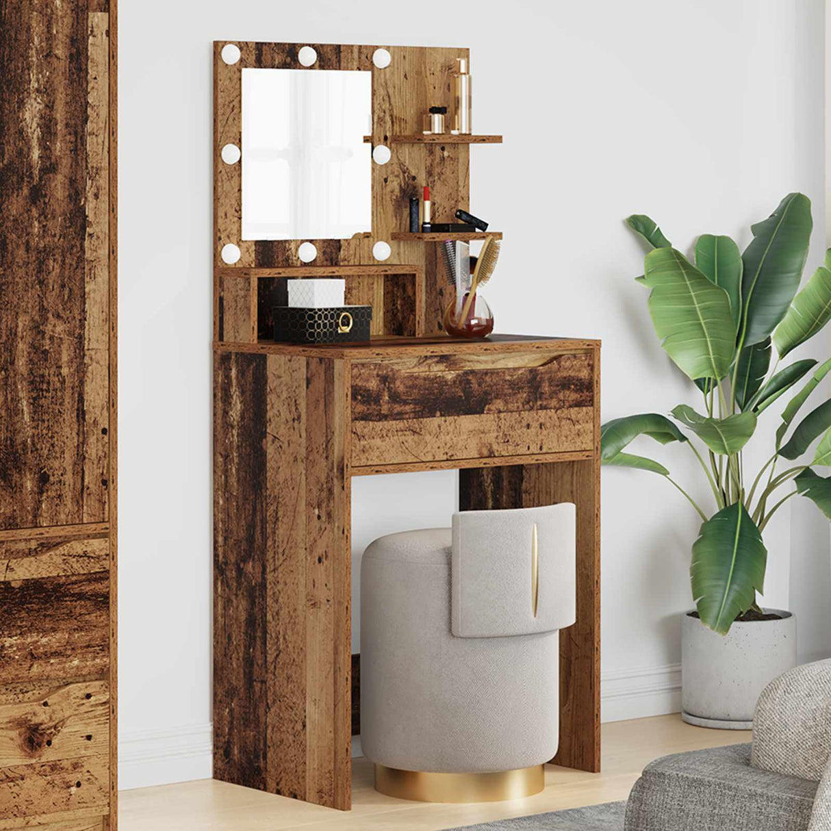 vidaXL Slaapkamer Toilet Tafels Wit 80 x 39,6 x 135 cm Bewerkt hout