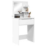 vidaXL Bedroom Dressing Tables White 80 x 39.6 x 135 cm Engineered Wood