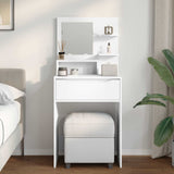 vidaXL Bedroom Dressing Tables White 80 x 39.6 x 135 cm Engineered Wood