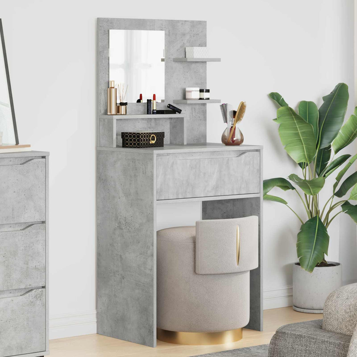 vidaXL Bedroom Dressing Tables White 80 x 39.6 x 135 cm Engineered Wood