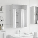 vidaXL Badkamerspiegelkast Wit 30 x 10,5 x 50 cm Bewerkt hout