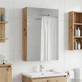 vidaXL Badkamerspiegelkast Wit 30 x 10,5 x 50 cm Bewerkt hout