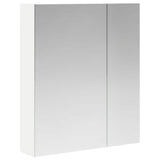 vidaXL Bathroom Mirror Cabinet White 60 x 14.5 x 70 cm Engineered Wood