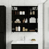 vidaXL Bathroom Mirror Cabinet White 60 x 14.5 x 70 cm Engineered Wood