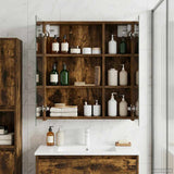 vidaXL Bathroom Mirror Cabinet White 60 x 14.5 x 70 cm Engineered Wood