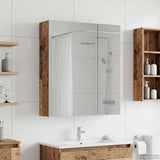 vidaXL Bathroom Mirror Cabinet White 60 x 14.5 x 70 cm Engineered Wood