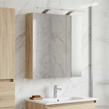 vidaXL Bathroom Mirror Cabinet White 60 x 14.5 x 70 cm Engineered Wood