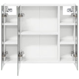 vidaXL Badkamerspiegelkast voor Wit 60 x 14,5 x 50 cm Bewerkt hout