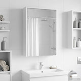 vidaXL Badkamerspiegelkast Wit 43 x 16 x 62.5 cm Bewerkt hout