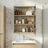 vidaXL Badkamerspiegelkast Wit 43 x 16 x 62.5 cm Bewerkt hout