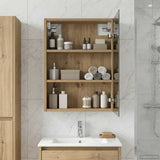 vidaXL Badkamerspiegelkast Wit 43 x 16 x 62.5 cm Bewerkt hout