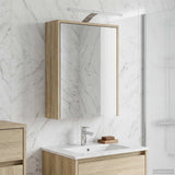 vidaXL Badkamerspiegelkast Wit 43 x 16 x 62.5 cm Bewerkt hout