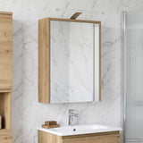vidaXL Badkamerspiegelkast Wit 43 x 16 x 62.5 cm Bewerkt hout