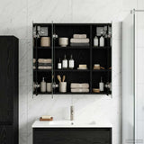 vidaXL Badkamerspiegelkast Wit 43 x 16 x 62.5 cm Bewerkt hout