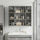 vidaXL Badkamerspiegelkast Wit 43 x 16 x 62.5 cm Bewerkt hout