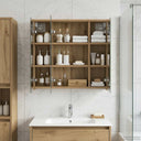 vidaXL Badkamerspiegelkast Wit 43 x 16 x 62.5 cm Bewerkt hout
