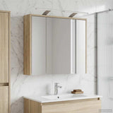 vidaXL Badkamerspiegelkast Wit 43 x 16 x 62.5 cm Bewerkt hout
