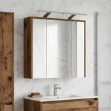 vidaXL Badkamerspiegelkast Wit 43 x 16 x 62.5 cm Bewerkt hout