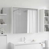 vidaXL Badkamerspiegelkast Wit 43 x 16 x 62.5 cm Bewerkt hout