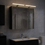 vidaXL Badkamerspiegelkast Wit 43 x 16 x 62.5 cm Bewerkt hout