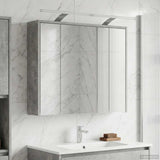 vidaXL Badkamerspiegelkast Wit 43 x 16 x 62.5 cm Bewerkt hout