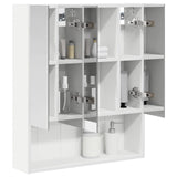 vidaXL Bathroom Mirror Cabinet White 60x14.5x70 cm Engineered Wood