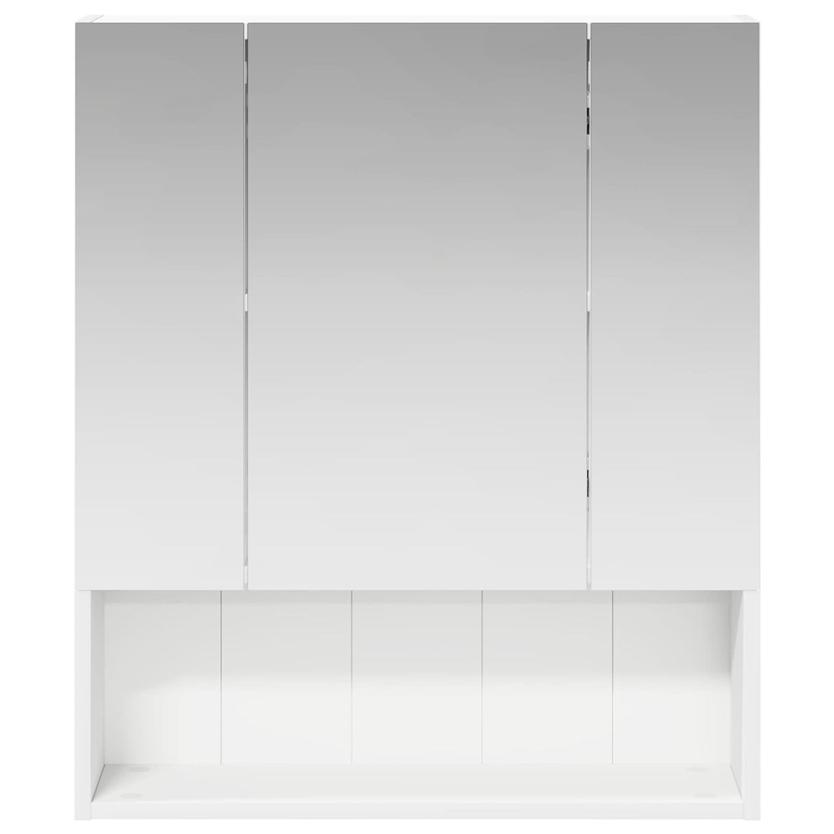 vidaXL Bathroom Mirror Cabinet White 60x14.5x70 cm Engineered Wood
