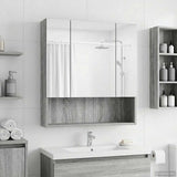 vidaXL Bathroom Mirror Cabinet White 60x14.5x70 cm Engineered Wood