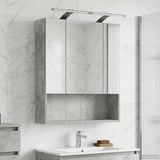 vidaXL Bathroom Mirror Cabinet White 60x14.5x70 cm Engineered Wood