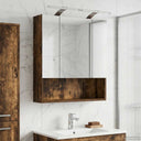 vidaXL Bathroom Mirror Cabinet White 60x14.5x70 cm Engineered Wood