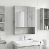 vidaXL Bathroom Mirror Cabinet White 60x14.5x70 cm Engineered Wood