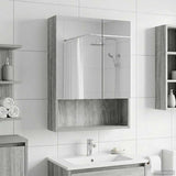vidaXL Bathroom Mirror Cabinet White 60x14.5x70 cm Engineered Wood