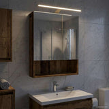 vidaXL Bathroom Mirror Cabinet White 60x14.5x70 cm Engineered Wood
