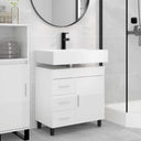 vidaXL Bathroom Vanity Unit White 60 x 35 x 60 cm Engineered Wood
