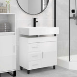vidaXL Bathroom Vanity Unit White 60 x 35 x 60 cm Engineered Wood