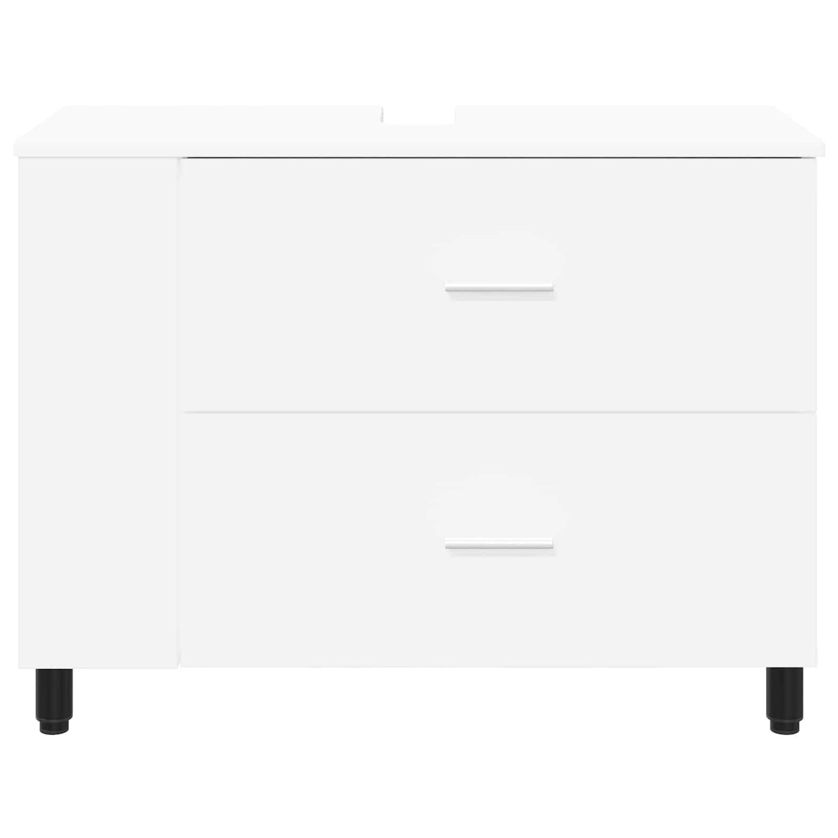 vidaXL Badkamer vaniteitsunit Wit 80 x 35 x 60 cm Bewerkt hout