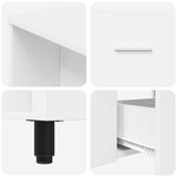 vidaXL Badkamer vaniteitsunit Wit 80 x 35 x 60 cm Bewerkt hout