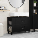 vidaXL Badkamer vaniteitsunit Wit 80 x 35 x 60 cm Bewerkt hout