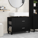 vidaXL Badkamer vaniteitsunit Wit 80 x 35 x 60 cm Bewerkt hout