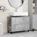 vidaXL Badkamer vaniteitsunit Wit 80 x 35 x 60 cm Bewerkt hout