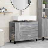 vidaXL Badkamer vaniteitsunit Wit 80 x 35 x 60 cm Bewerkt hout
