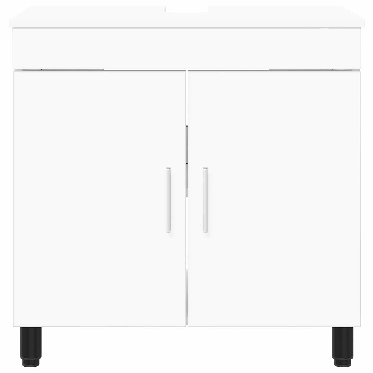 vidaXL Badkamer vaniteitsunit Wit 60 x 35 x 60 cm Bewerkt hout