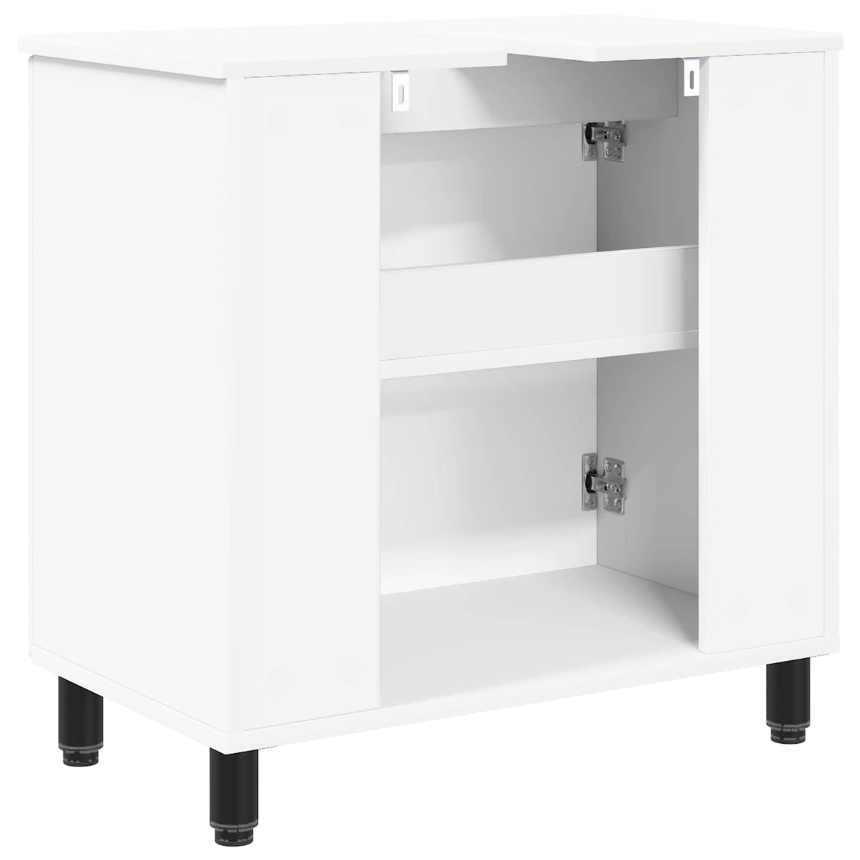 vidaXL Badkamer vaniteitsunit Wit 60 x 35 x 60 cm Bewerkt hout