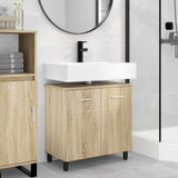 vidaXL Badkamer vaniteitsunit Wit 60 x 35 x 60 cm Bewerkt hout