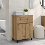 vidaXL Badkamer vaniteitsunit Wit 60 x 35 x 80 cm Bewerkt hout
