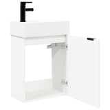 vidaXL Badkamermeubel met kraan Wit 45,5 x 22,5 x 84 cm